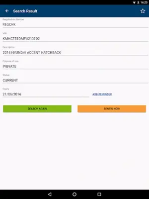 QLD Rego Check android App screenshot 2